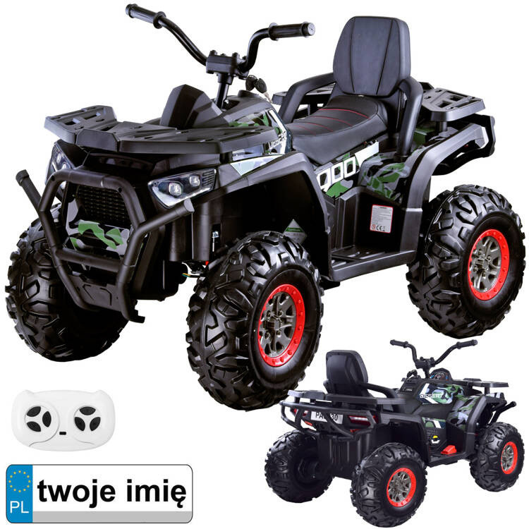 Великий акумулятор QUAD для дітей 4x4 led підсвічування колеса EVA MORO PA0230