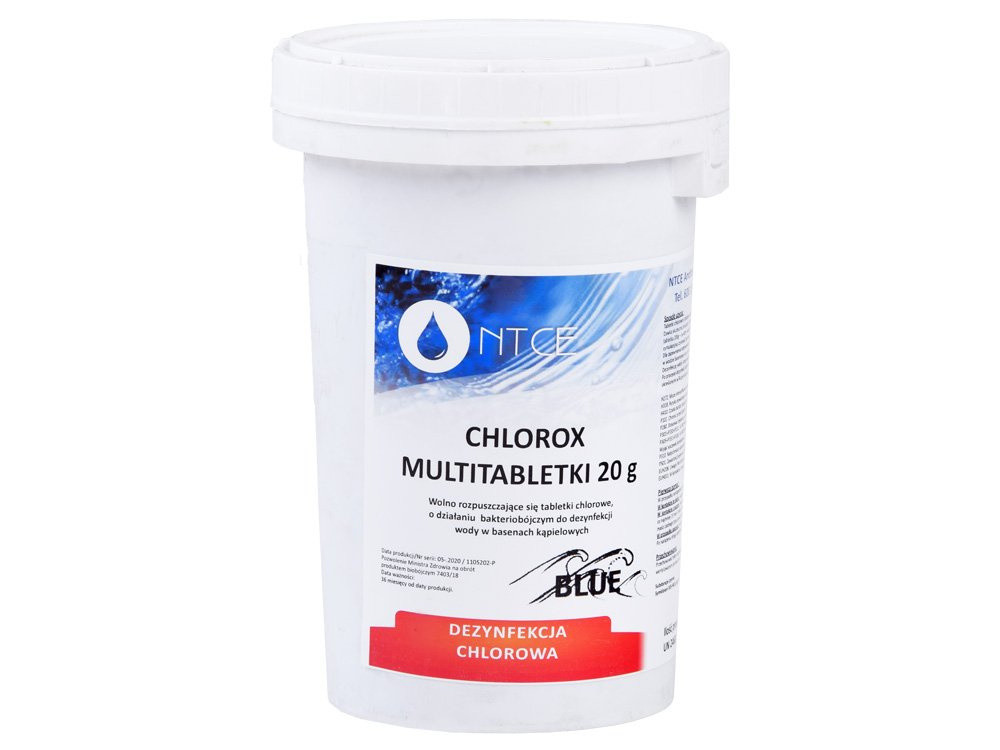 Chlorox Мультитаблетки Chlorox 20 г Хімічні засоби для басейну 1 кг СИНІЙ