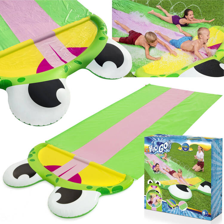 Потрійна водна гірка Bestway FROG H2O GO! Довжина - 4,88м 52389