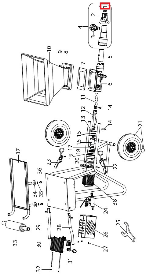 Ущільнення муфти М 27 на Wagner PlastCoat 830, фото 1