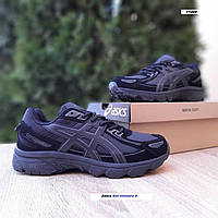 Чоловічі кросівки Asics Gel-Venture 6 чорні стильні Asics чоловічі кроси на літо Асикс чоловіче взуття