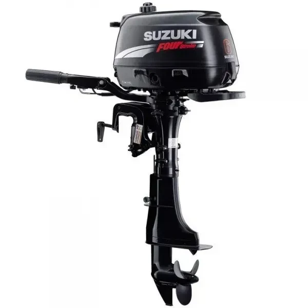 Лодочний мотор Suzuki DF 6 S 4 такти - 6 к.с. бензиновий легкий 24.9 кг румпельне управління вбудований бак 1.5 л, фото 1