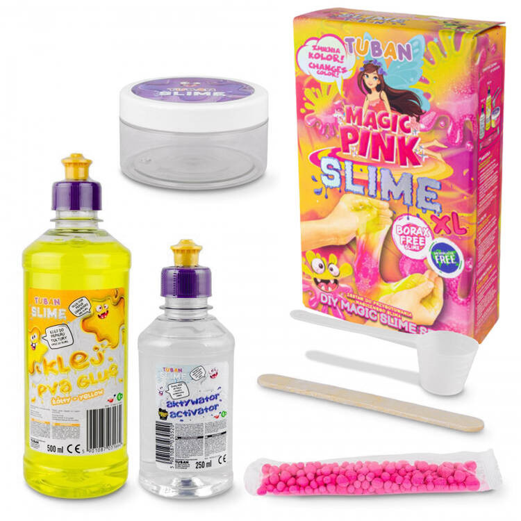 Набір для творчості Tuban Slime Magic Pink XL Зміна кольору ZA5166