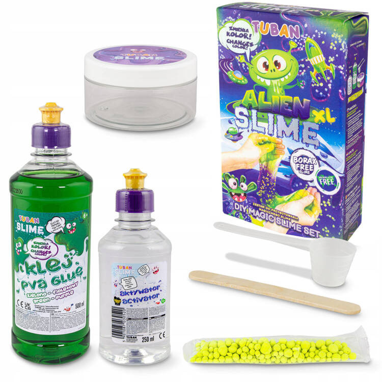 Творчий набір Tuban Slime Alien XL magic slime змінює колір ZA5167