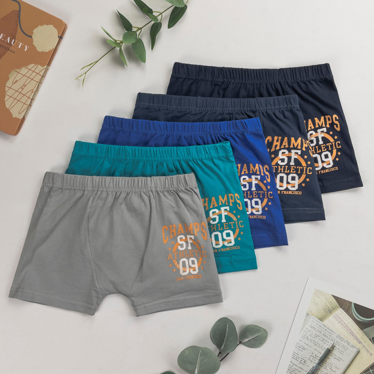 Дитячі труси боксери для хлопчика Nicoletta (вік: 8-9 років, 10-11 років) 5 шт.