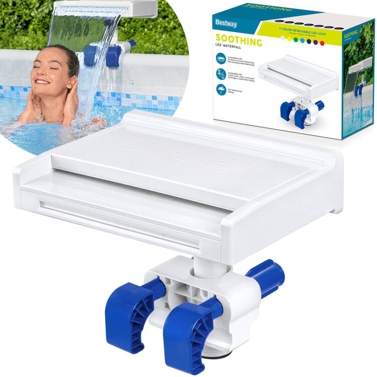 Водоспад для басейну Bestway Flowclear зі світлодіодним підсвічуванням 58619