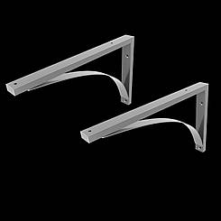 Кронштейн 500х400 2 шт для бетонних мийок та стільниць з рукомийниками, раковинами, мийками KML-08 чорний