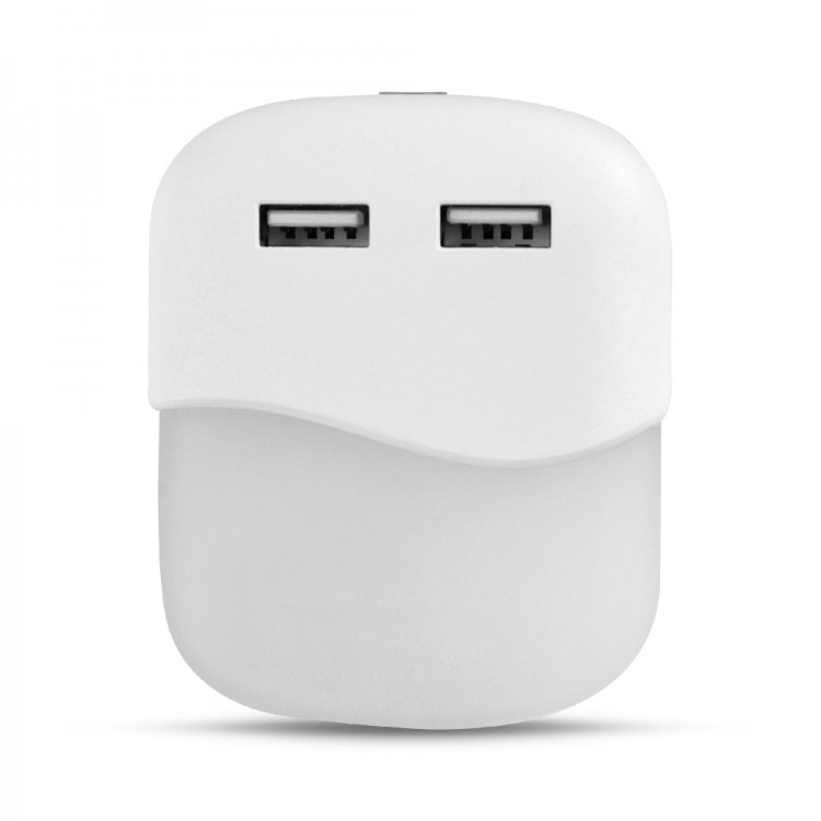 Нічник FN1123,квадрат, 0,45W, 4000K з сенсором та USB, білий, ARDERO, Арт.62140