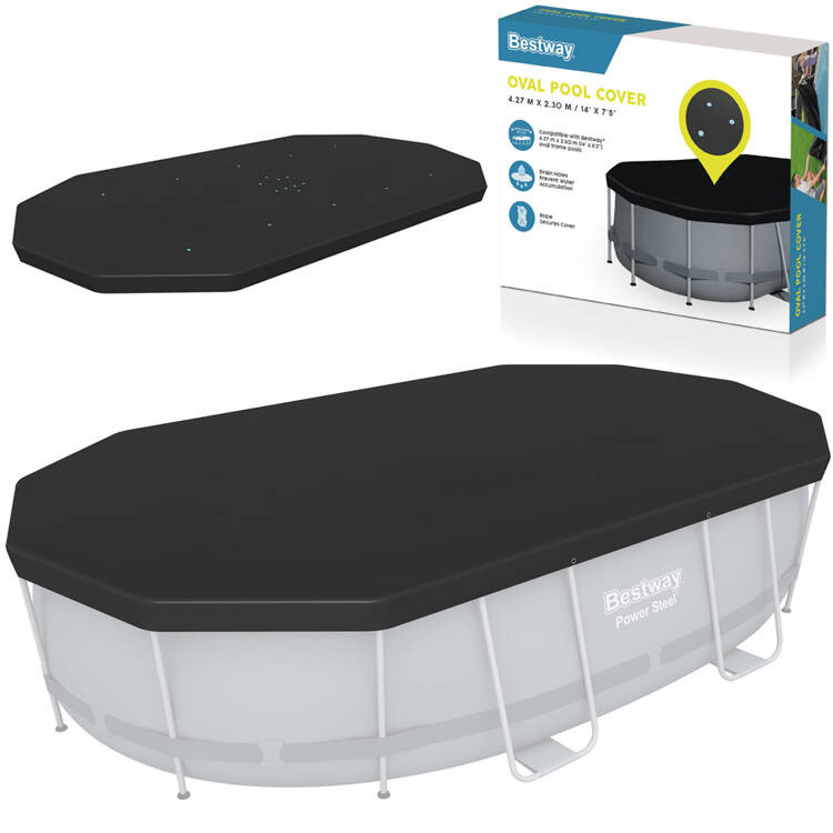 Bestway НАКЛАДКА для басейну овальної форми 424 x 250 x 100 см 58425