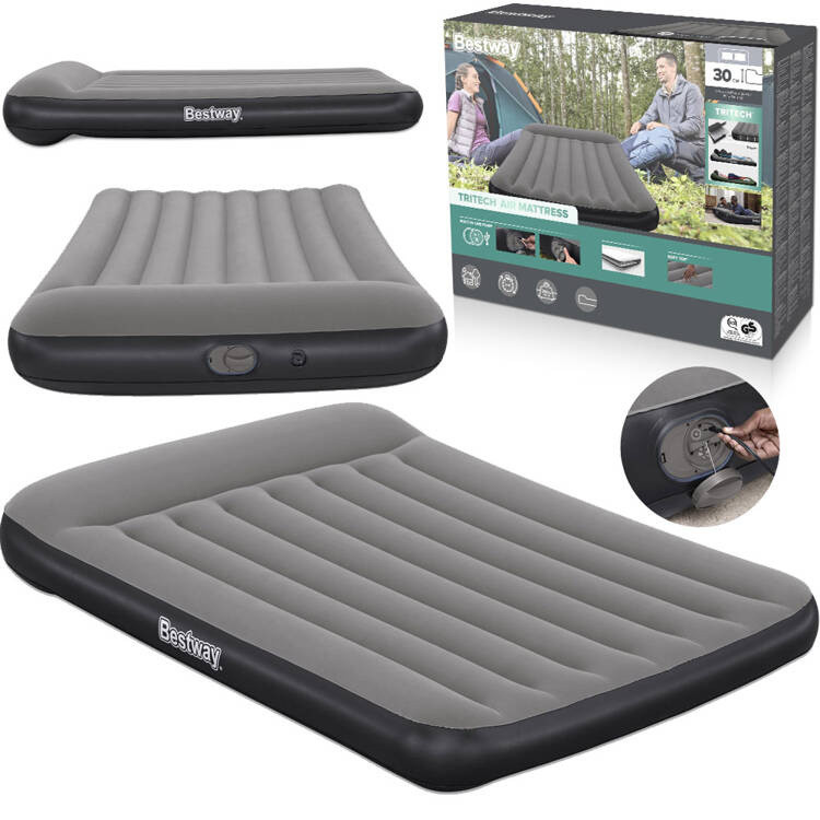 Bestway 2-місний надувний матрац Tritech з вбудованим USB-насосом 191x137 см 671BR
