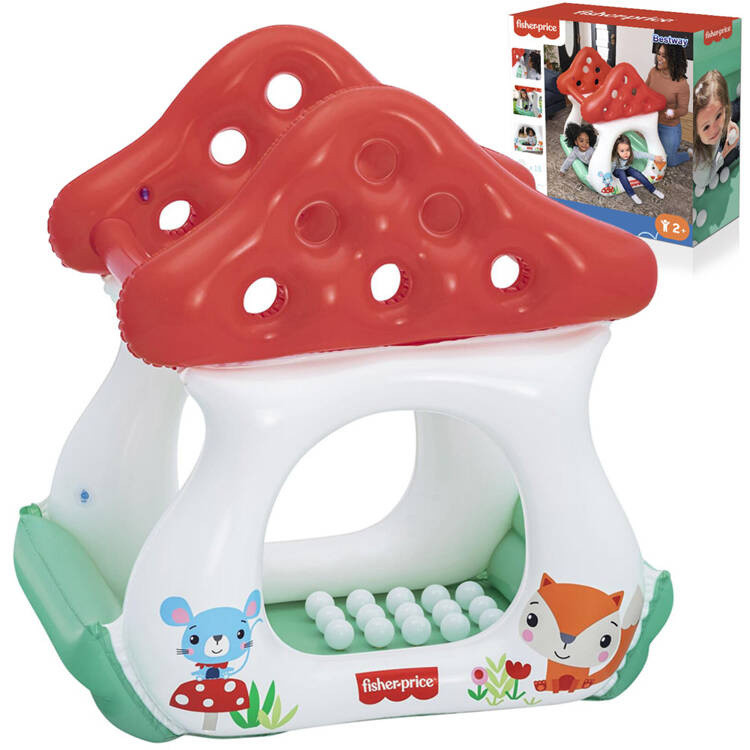 Bestway Надувний басейн з кульками MUSHROOM MUSHROOMS Fisher Price 93570