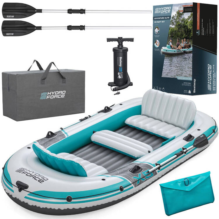 Надувний човен bestway Adventure Elite™ X5 на 5 осіб + весла 315x 166 см 65159