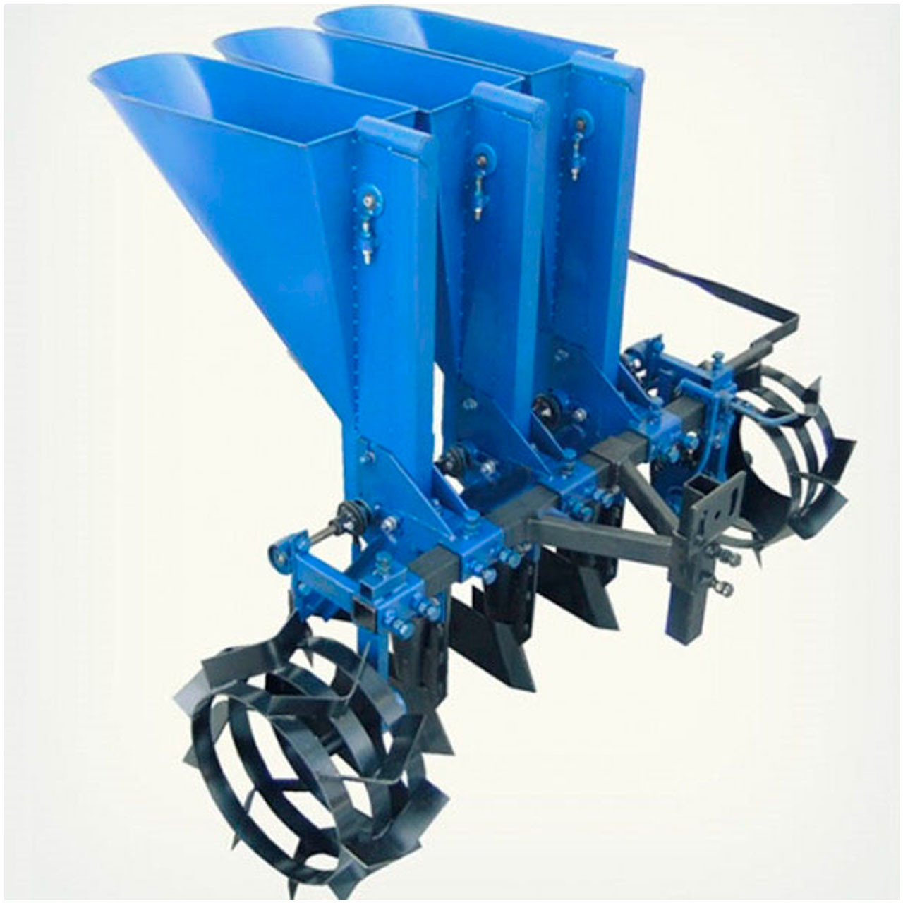 Саджалка часнику на 3 ряди з ложками d-34 мм