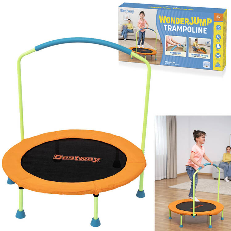 Батут Bestway Wonderjump з ручкою для внутрішнього/зовнішнього використання 91x96 см 59100