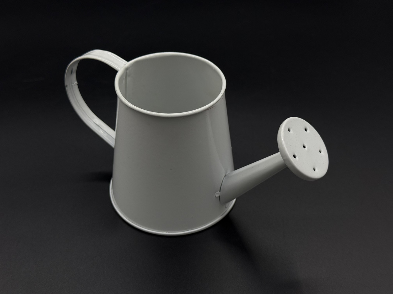 Декоративна поливалка садова металева для квітів Колір білий. 74х72х55мм, фото 1