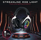 Навушники Fifine H3 Black зі знімним мікорофоном і RGB підсвічуванням, фото 3