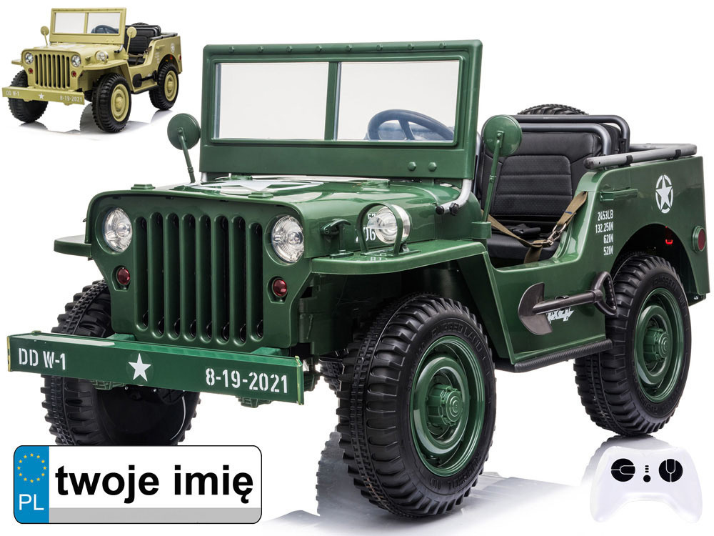Автомобільний 3-місний J E E P Willys на пульті дистанційного керування PA0249 на акумуляторі