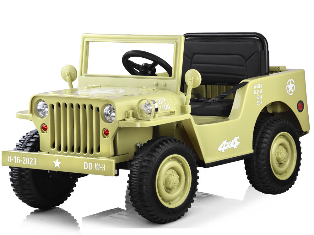 Військова акумуляторна машина Willys + пульт дистанційного керування PA0263