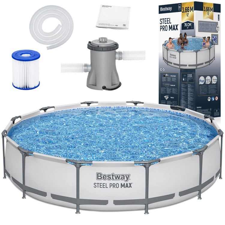 Басейн каркасний Bestway 6473 л 366x76 см насос 7 в 1 + фільтр 56416