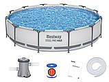 Басейн каркасний Bestway 6473 л 366x76 см насос 7 в 1 + фільтр 56416, фото 3