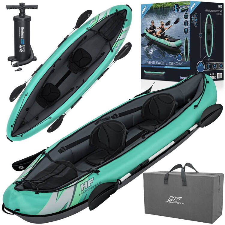 Bestway Kayak 2-місний Ventura Elite X2 понтон Hydro Force весла 65052