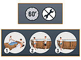 Bestway рамка дошка для басейну з малюнком 488x122 см кришка для драбини насос 56725, фото 10