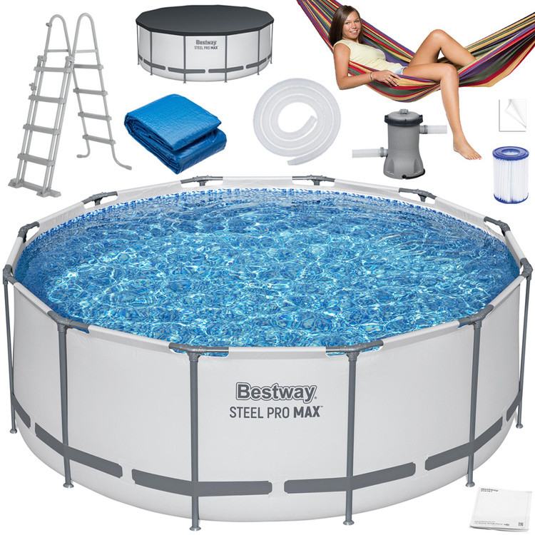 Bestway Frame Pool 366x122cm 12in1 Pump Ladder Cover Mat 56420, фото 1