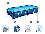 Каркасний басейн Bestway 400 х 211 см 8 в 1 56424, фото 6