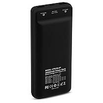 Батарея універсальна Vinga 20000 mAh QC3.0 Display soft touch black, фото 4