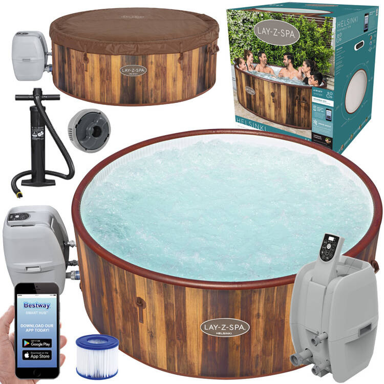 Bestway Jacuzzi Lay-Z-Spa Helsinki 5-7 осіб WiFi гідромасаж 2024 60025