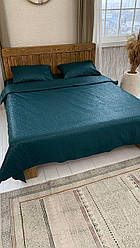 Жатка постільна білизна полуторний розмір колір "смарагд"