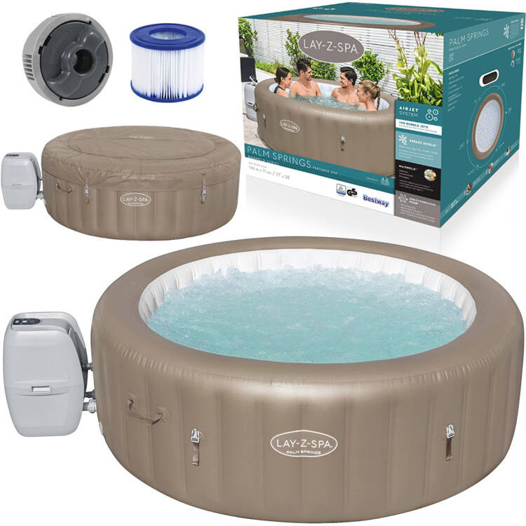 Bestway Lay-Z-Spa Palm Springs 4-6 осіб 196 см гідромасаж 140 струменів 60017