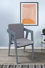 Стілець обідній для вітальні дерево/тканина Чикаго Модуль Люкс