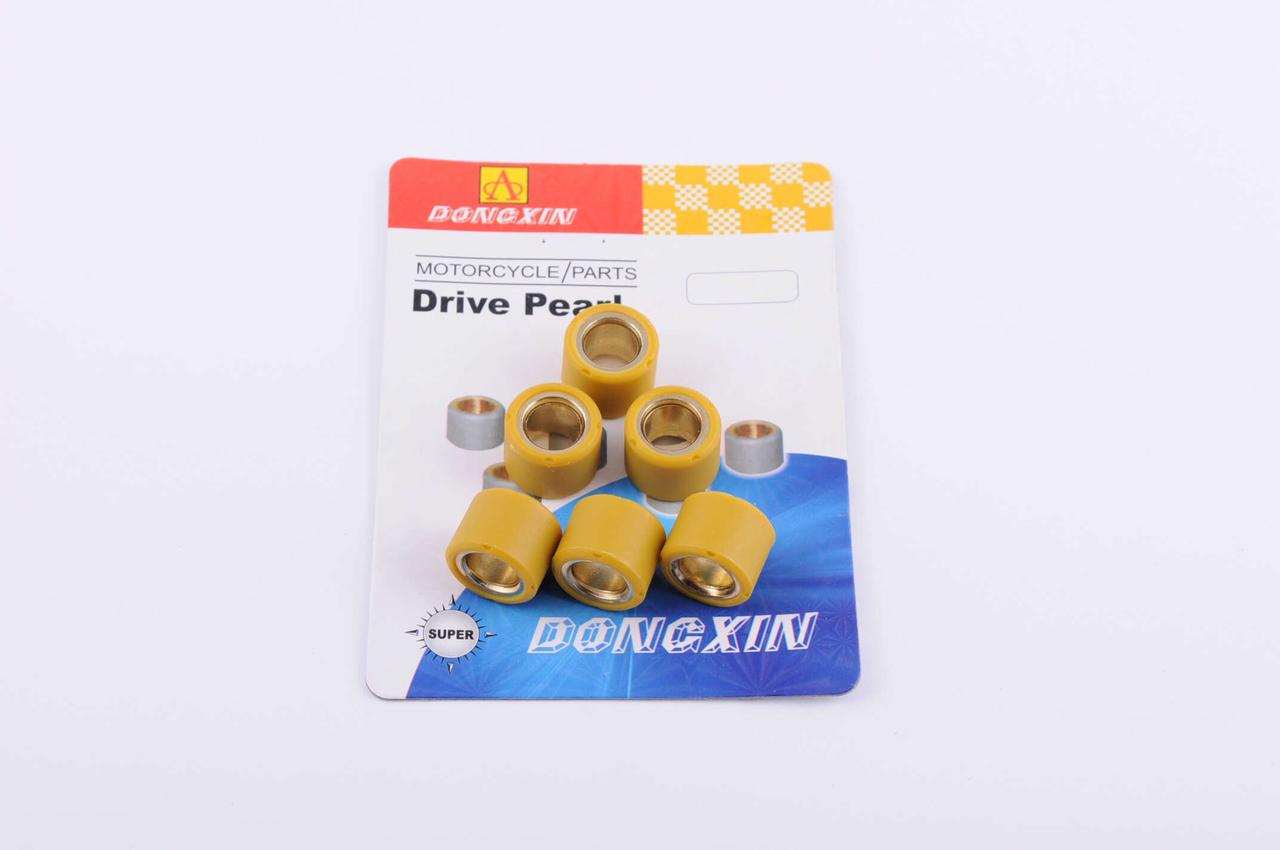 Ролики варіатора 4T GY6 125/150 18*14 11,5г (жовті) DONGXIN