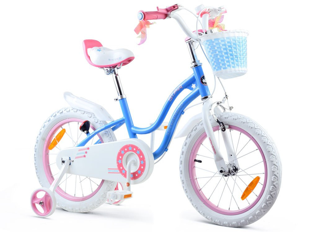 Велосипед RoyalBaby Girls STAR GIRL 16 дюймів кошик бічні колеса RB16G-1