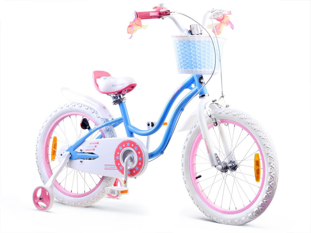 Велосипед RoyalBaby Girls STAR GIRL 18" бічні колеса корзини RB18G-1