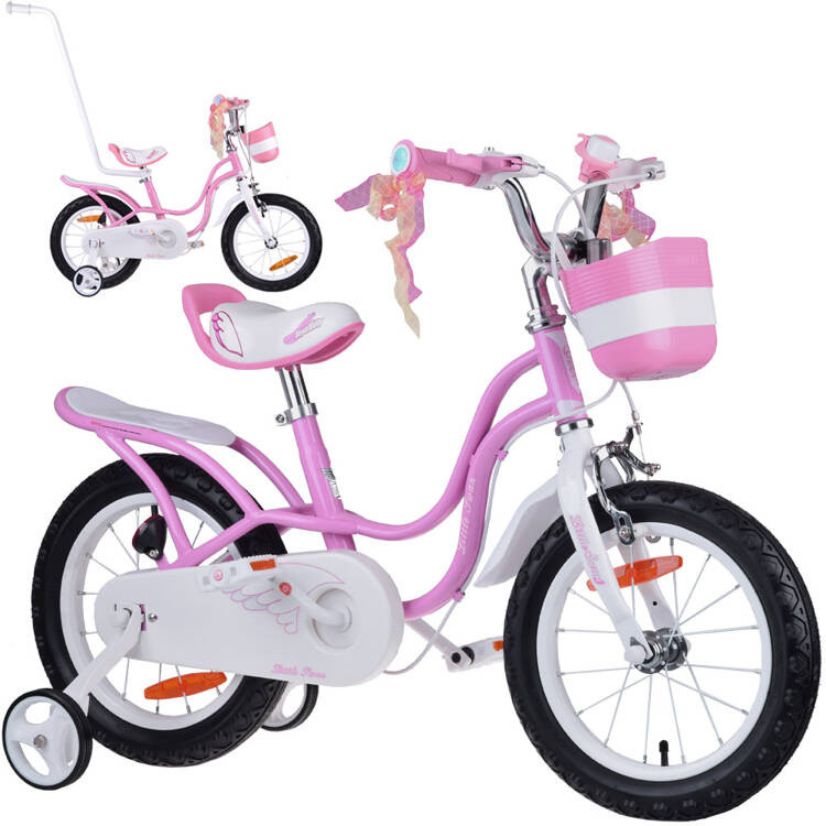 Дитячий велосипед RoyalBaby 14" Бічні колеса кошика Little Swan RB14-18