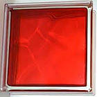 Склоблок Brilly Red Wave червоний 190х190х80 мм, фото 3