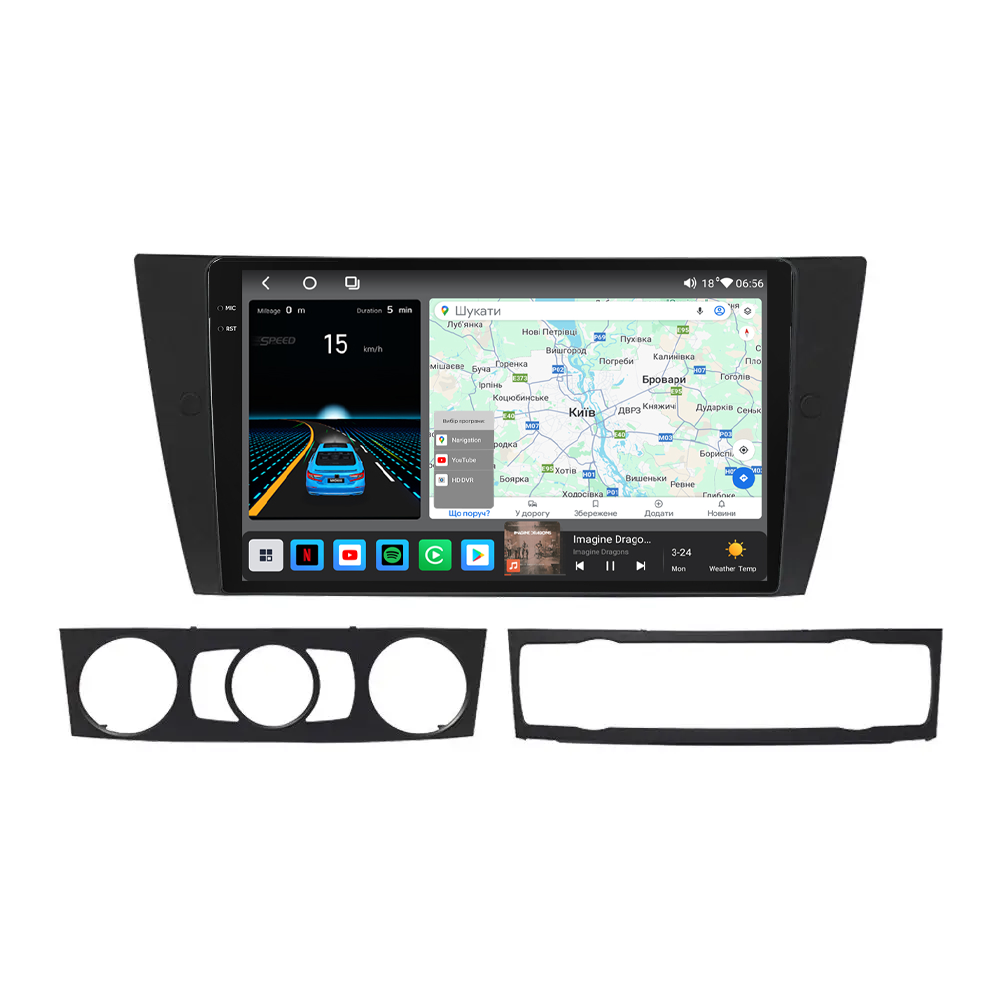 Штатна магнітола Mekede M6 Plus BMW 3-Series E90 E91 E92 E93 (2005 - 2013) CarPlay QleD, фото 1