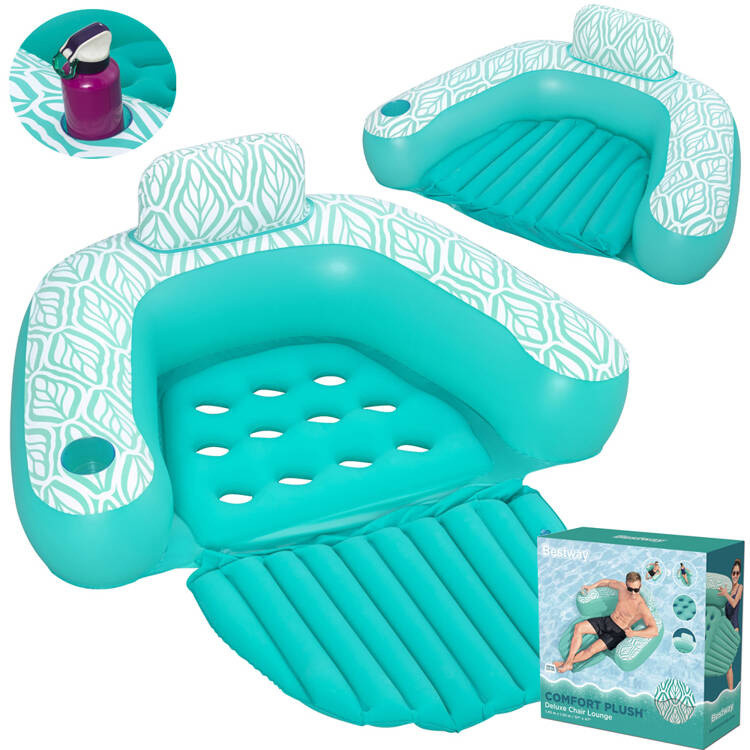 Надувне водне крісло Bestway Deluxe Comfort Plush 145x120 см 43719