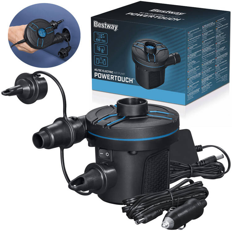 Електронасос Bestway PowerTouch для розетки та автомобіля 62255