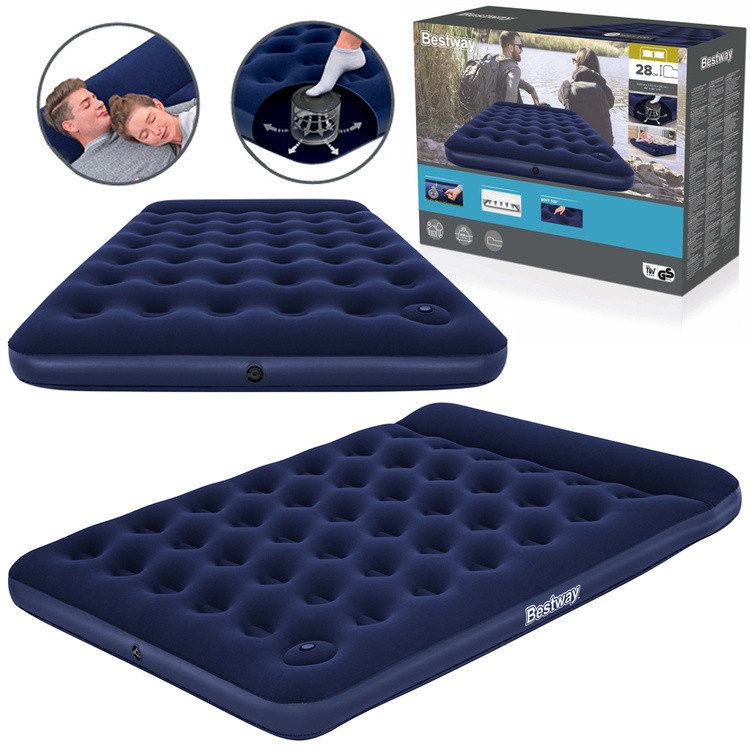 Надувне ліжко Bestway Air Mattress Queen з вбудованим насосом 203x152 67226