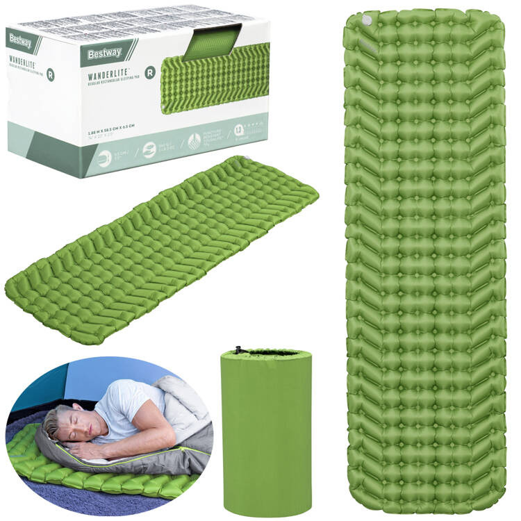 Килимок для спальника Bestway WanderLite 188 x 58,5 x 6,5 см 69615