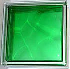 Склоблок Brilly Emerald Wave зеленый 190х190х80 мм, фото 3