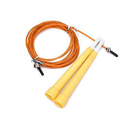 Скакалка швидкісна Bambi MS 3765(Yellow) 290 см, ручка пластик, мотузка гума+метал, Toyman