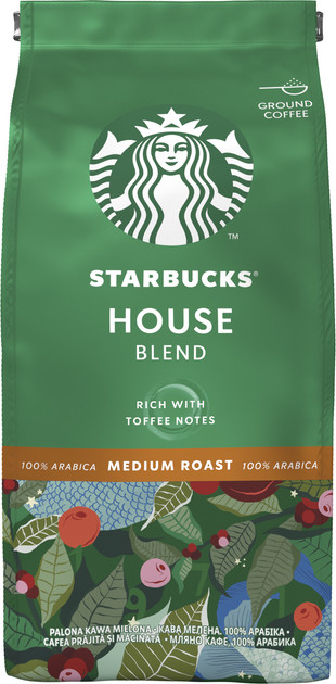 Кава мелена натуральна смажена House Blend Starbucks м/в 200г, фото 1