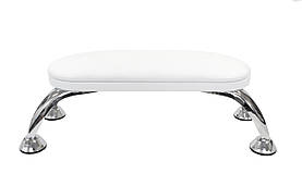 Підлокітник для манікюру на хромованих ніжках Total Beauty білий
