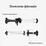 Настінне стельове кріплення для тьох фонв,  для 3-х рулонів, фото 7