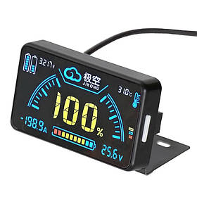 Екран для моніторингу акумулятора BMS Jikong LCD 2.5" 2S-24S на кронштейні Black (3_06157)