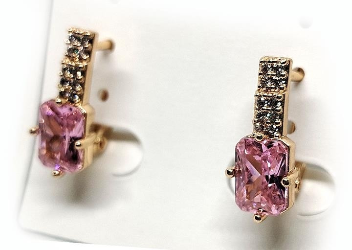 Сережки для дівчини стрази, фото 1